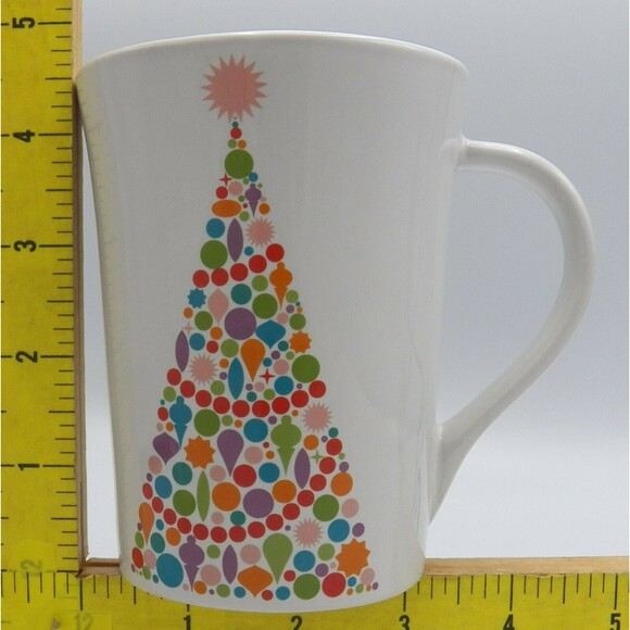 Bright Tree Christmas Coffee Mug Tall Latte Signature Housewares Room Creative - Picture 10 of 10